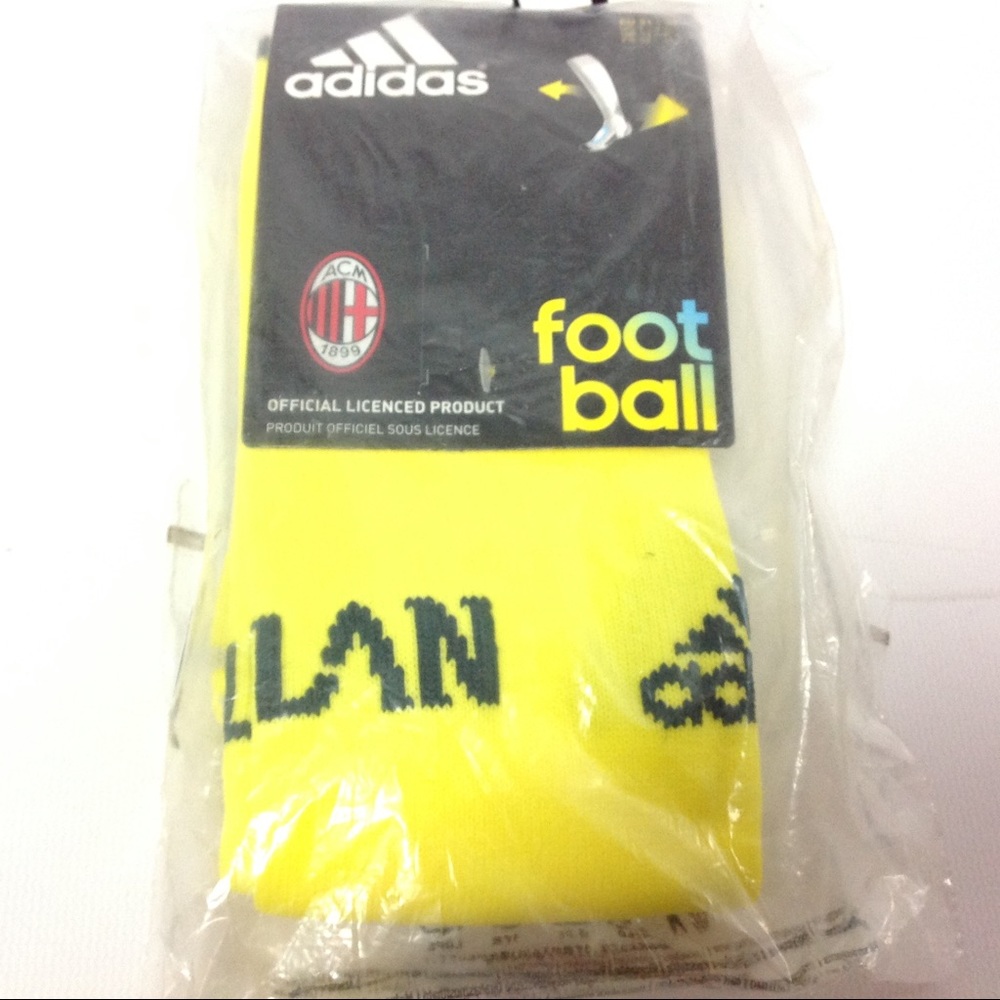 Adidas Football Socks Size 1-21/2 Yellow